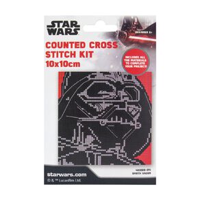 Lucas Film Counted Cross Stitch Mini 10 x 10cm Darth Vader