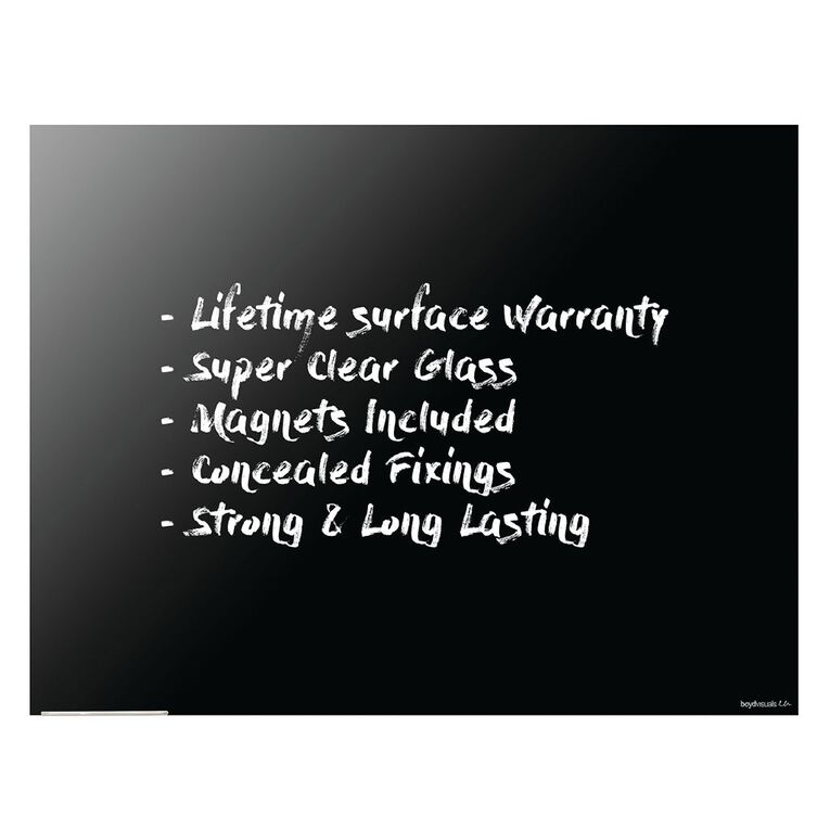 Boyd Visuals Magnetic Glass Board 1200 x 900mm, , hi-res