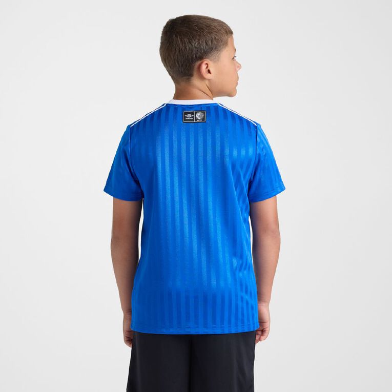 Umbro Unisex Youth Football Jersey, Blue, hi-res