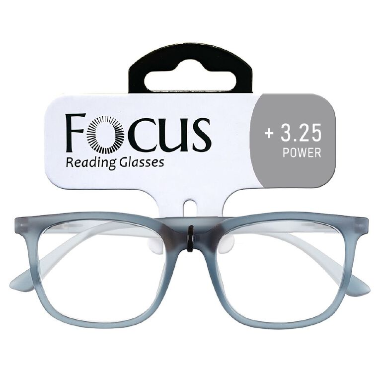 Focus Reading Glasses Harper +3.25 Grey Light, , hi-res