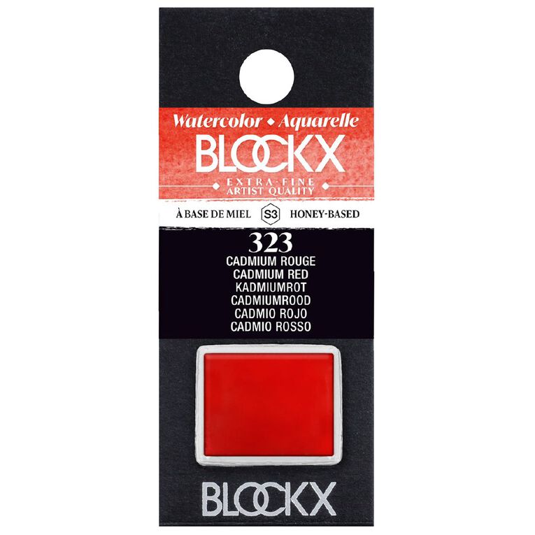 BLOCKX Watercolour Half Pan S3 323 Cadmium Red, , hi-res