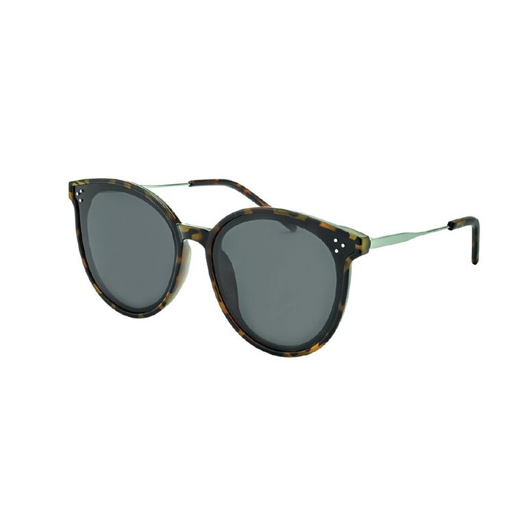 H&H Women's Tort Round Sunglasses, Grey Mid, hi-res
