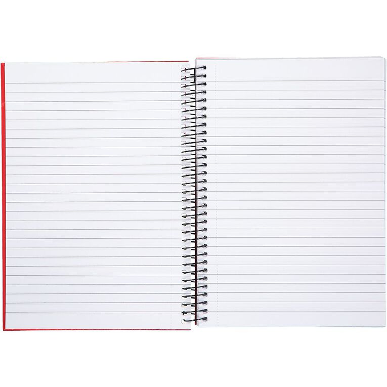 WS Notebook Wiro 200 Pages Hard Back Blue Red Mid A5, , hi-res