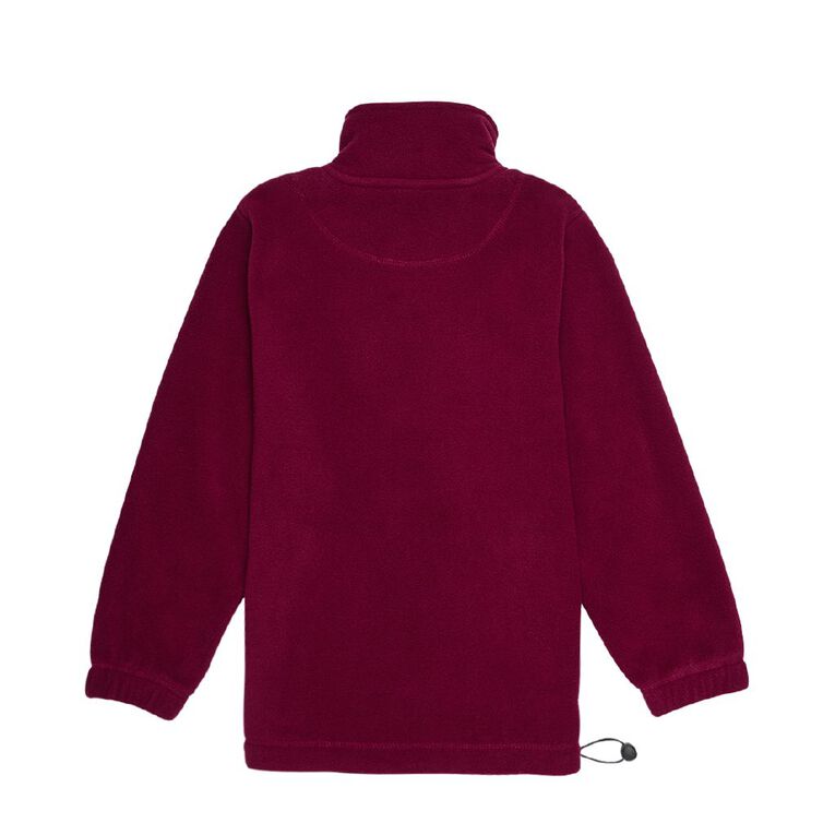 Schooltex St Joseph's Oamaru Polar Fleece Top with Embroidery, Burgundy, hi-res
