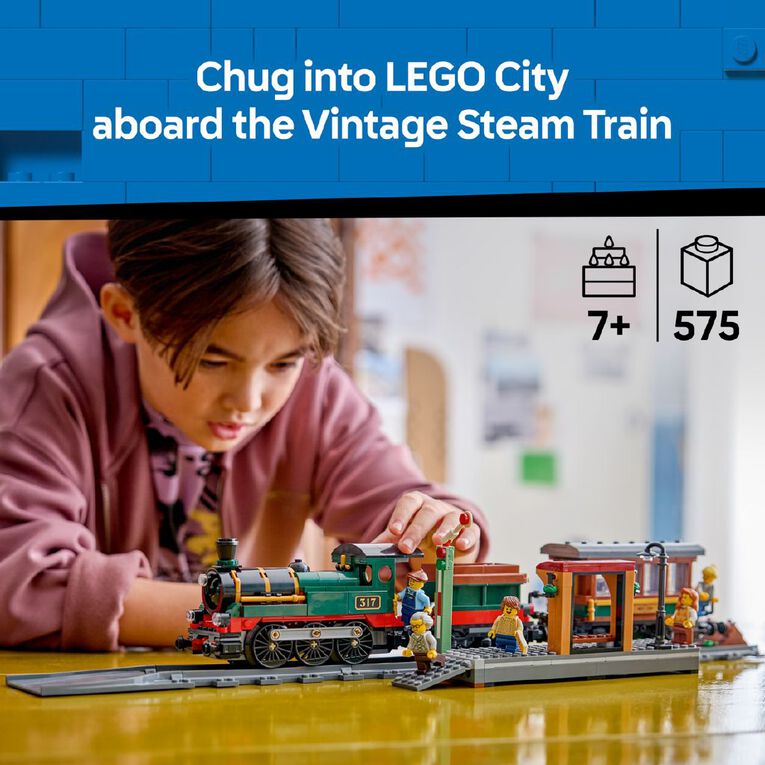 LEGO CITY Vintage Steam Train 60511, , hi-res