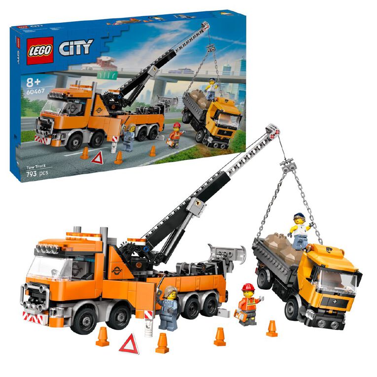 LEGO CITY Heavy Duty Recovery Tow Truck with Crane 60467, , hi-res