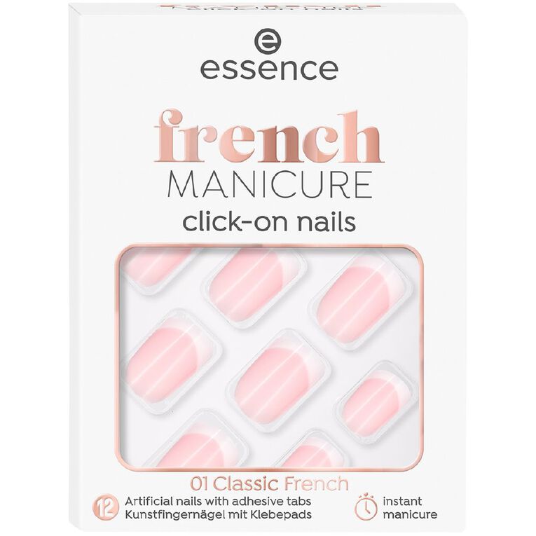 Essence French Manicure Click-On Nails 01, , hi-res