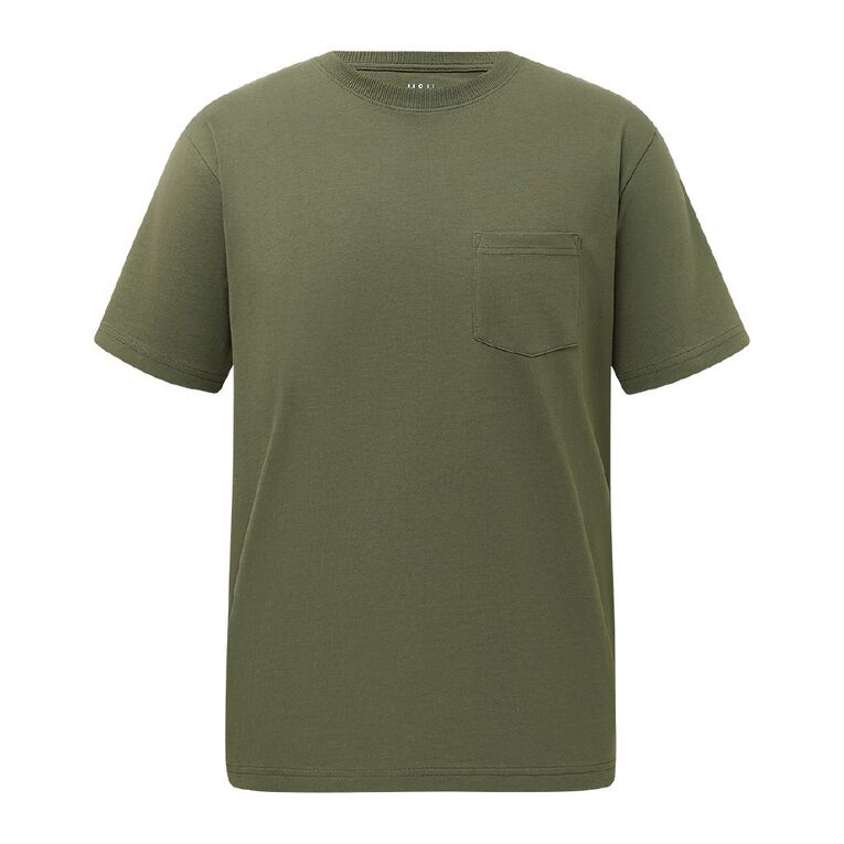 H&H Men's Regular Fit Pocket Tee, Green Mid, hi-res