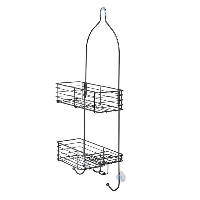 Living & Co Shower Caddy Double Black, , hi-res