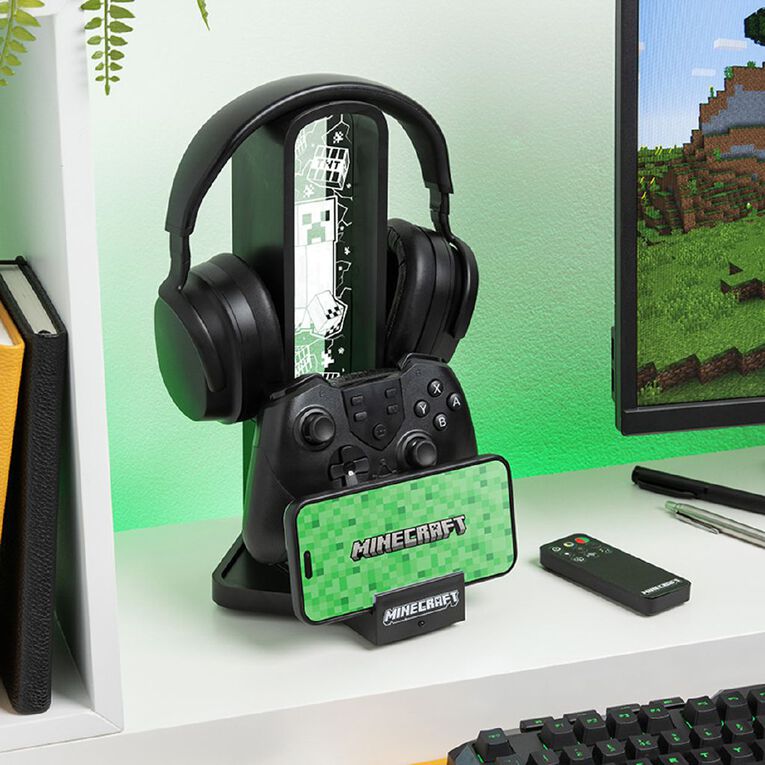 Paladone Minecraft Desk Headphone Stand With Light, , hi-res