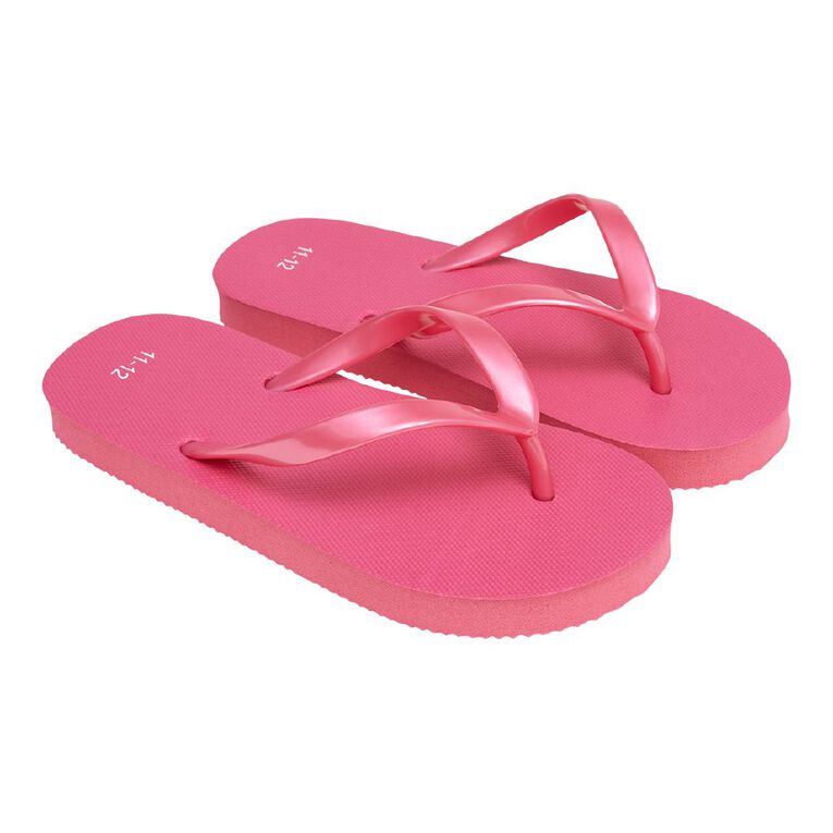 Young Original Senior Kids  Plain Jandal Recycled, Pink Mid, hi-res