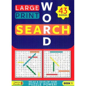 Large Print Wordsearch Assortment 4T