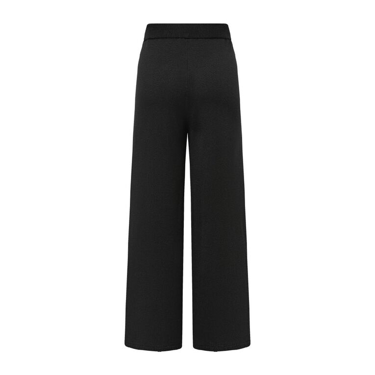H&H Women's Merino Knit Pants, Black, hi-res