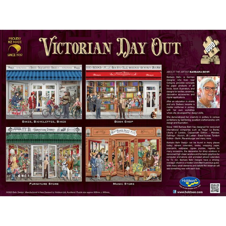 Victorian Day Out 1000 Piece Jigsaw Puzzle Assorted, , hi-res