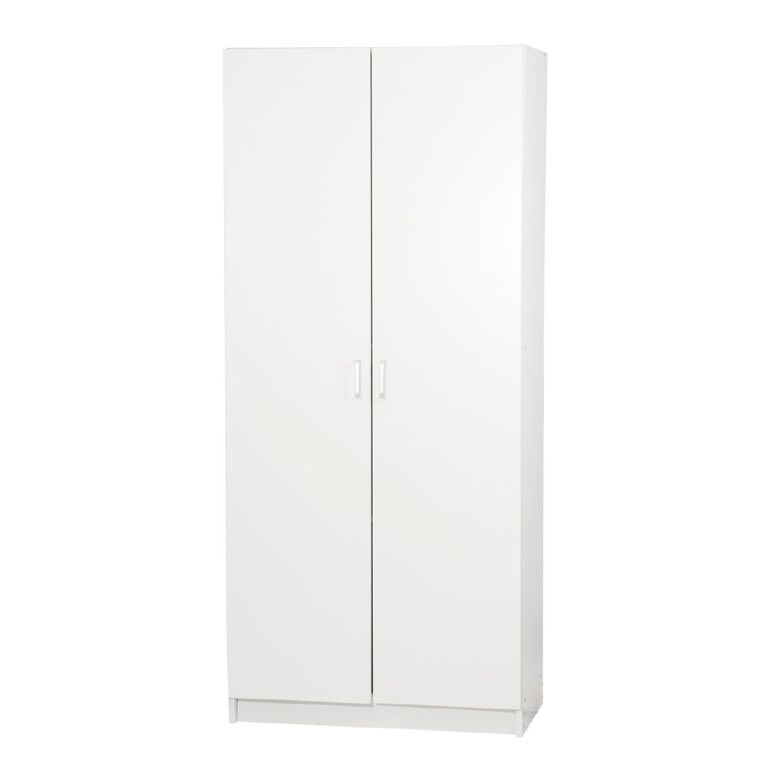Living & Co 2 Door 4 Shelf Pantry Cabinet 790mm, , hi-res