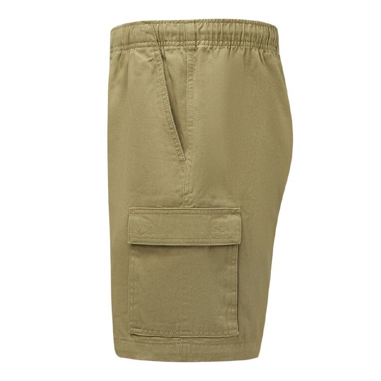 Rivet Bellow Pocket Shorts, Khaki, hi-res