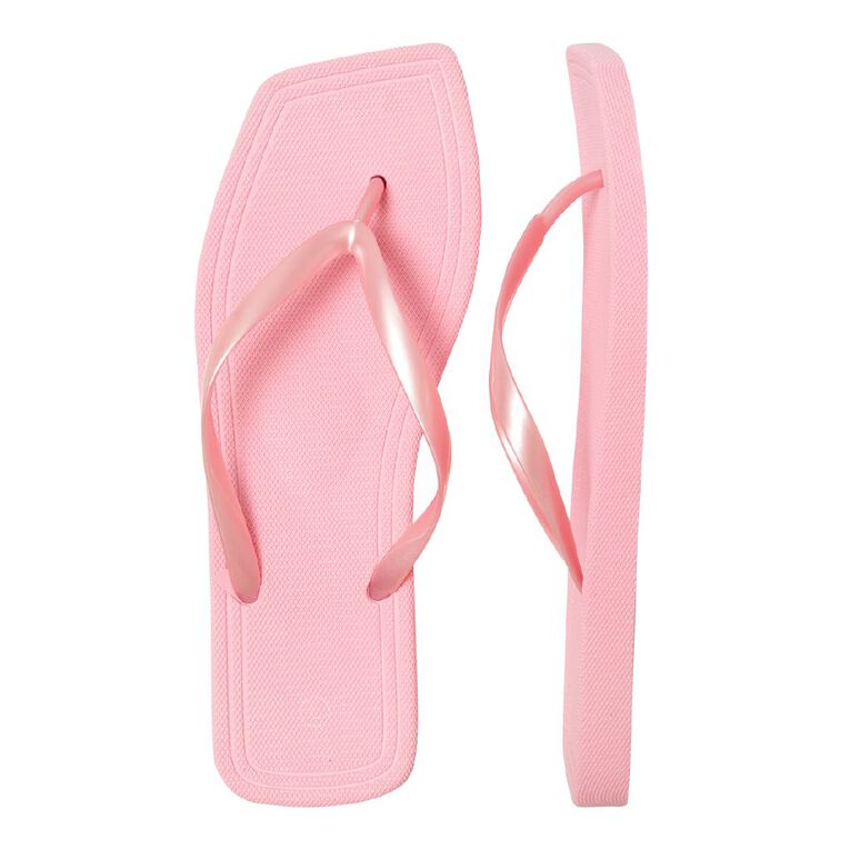 H&H Women's Square Toe Jandals, Pink Light, hi-res
