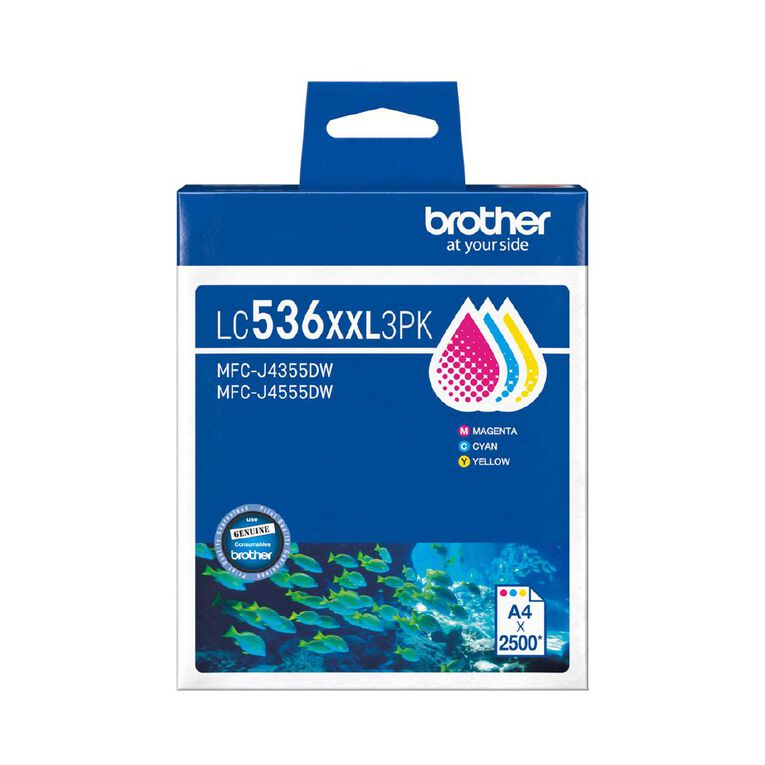 Brother LC536XXL3 Pack CMY 2500 Pages, , hi-res