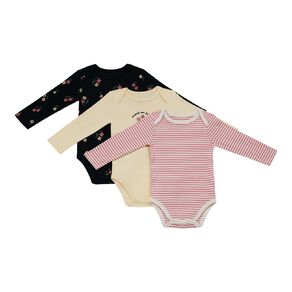 Young Original Babies' Long Sleeve Printed Bodysuit 3 Pack