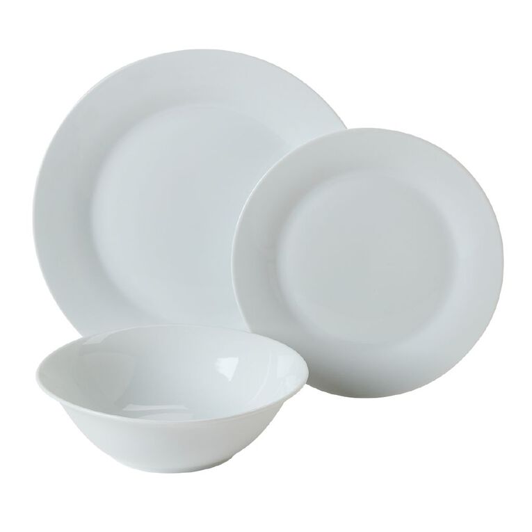 Living & Co Dining Starter Set White 54 Piece, , hi-res