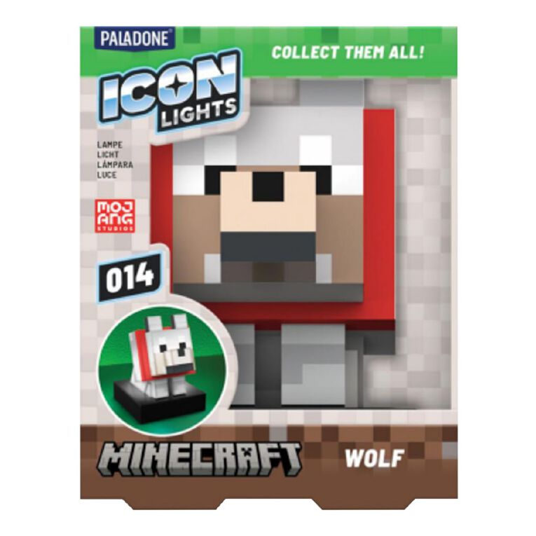 Paladone Minecraft Wolf Icon Light, , hi-res