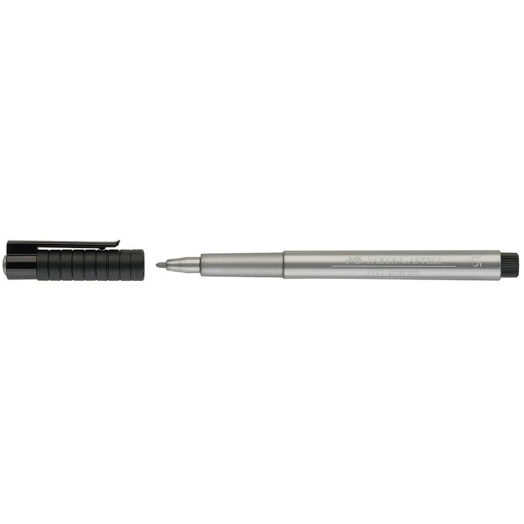 Faber-Castell Pitt Artist Pen Metallic Silver, , hi-res
