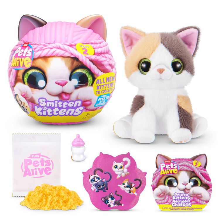 Zuru Pets Alive Smitten Kittens Interactive Plush Series 2, , hi-res