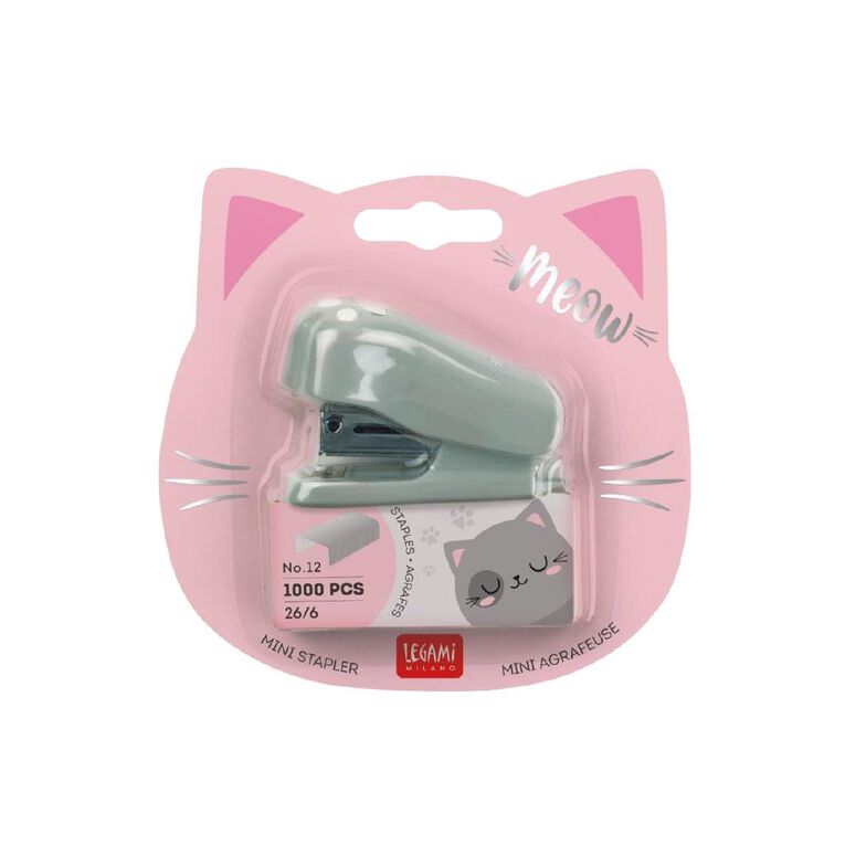 Legami Mini Stapler Meow Kitty, , hi-res