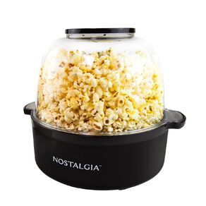 Nostalgia Stir Popcorn Maker Black