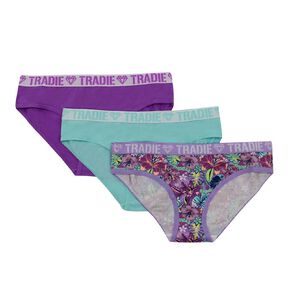 Tradie Girls' Bikini Briefs 3 Pack