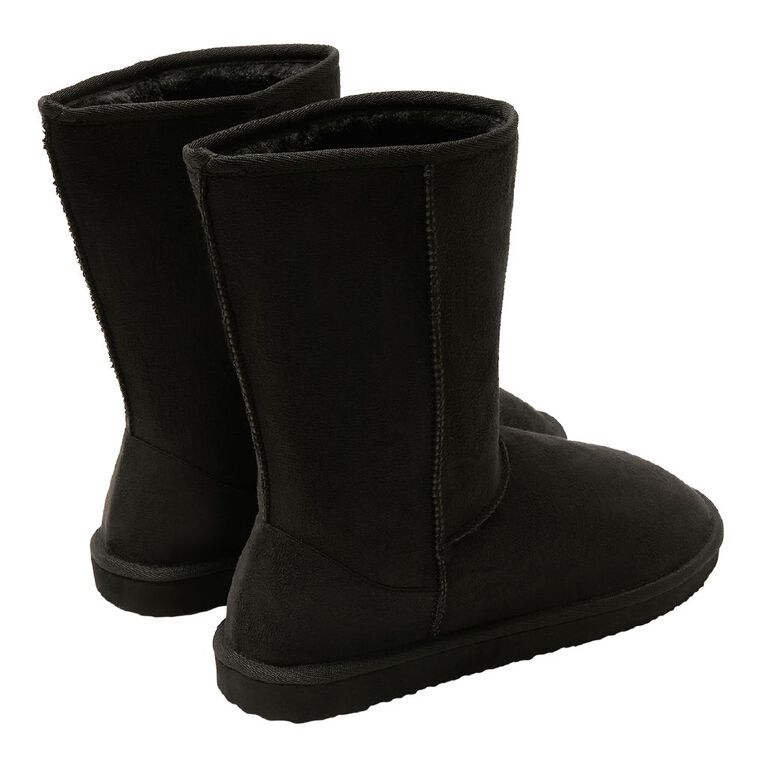 H&H Essentials Women's Essential Slipper Boots, Black, hi-res