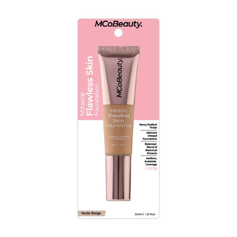 MCoBeauty Miracle Flawless Skin Foundation Nude Beige, , hi-res