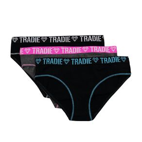 Tradie Girls' Bikini Briefs 3 Pack