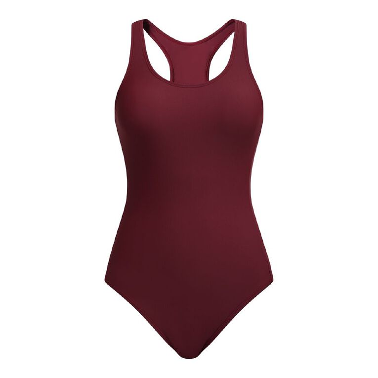 H&H Women's Sport Training Swimsuits, Red Dark, hi-res