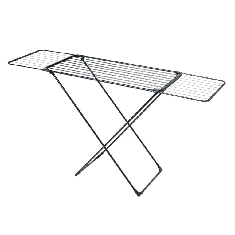 Living & Co Extendable Airer Black, , hi-res