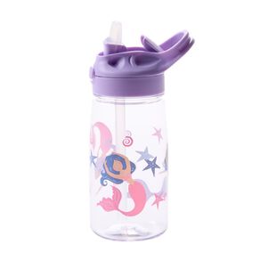 Living & Co All Over Plastic Mermaids Bottle Purple Mid 500ml