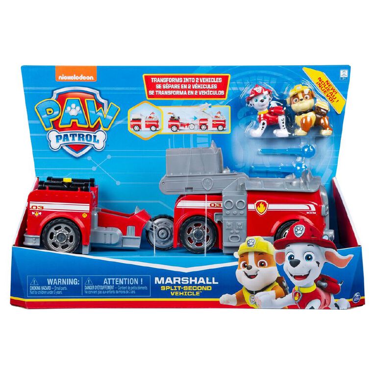 Paw Patrol Second Split Vehicles Assorted, , hi-res