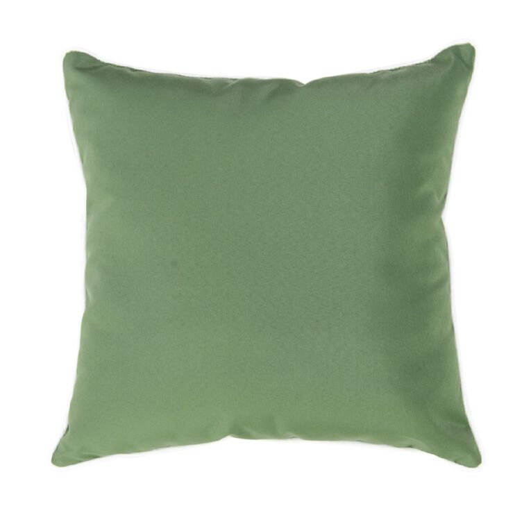 Living & Co Outdoor Cushion Plain Green 40cm x 40cm, , hi-res