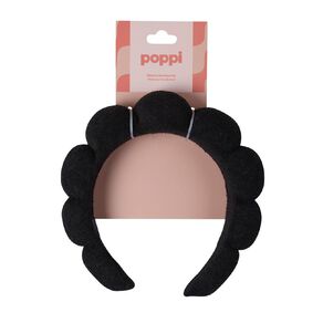 Poppi Beauty Scallop Headband Black