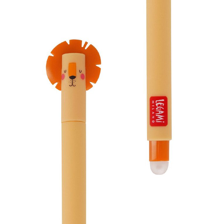 Legami Erasable Pen Lion Orange Ink, , hi-res