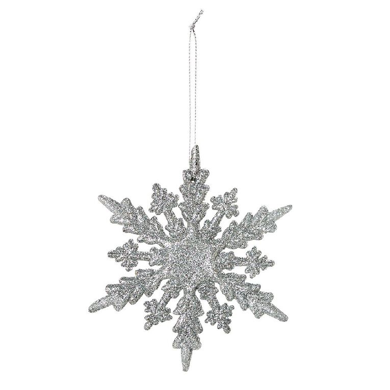 Wonderland Joyful Tidings Snowflake Christmas Decoration Assorted 3 Pack, , hi-res
