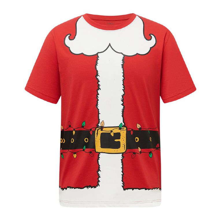 H&H Men's Christmas Graphic Tee, Red Dark, hi-res