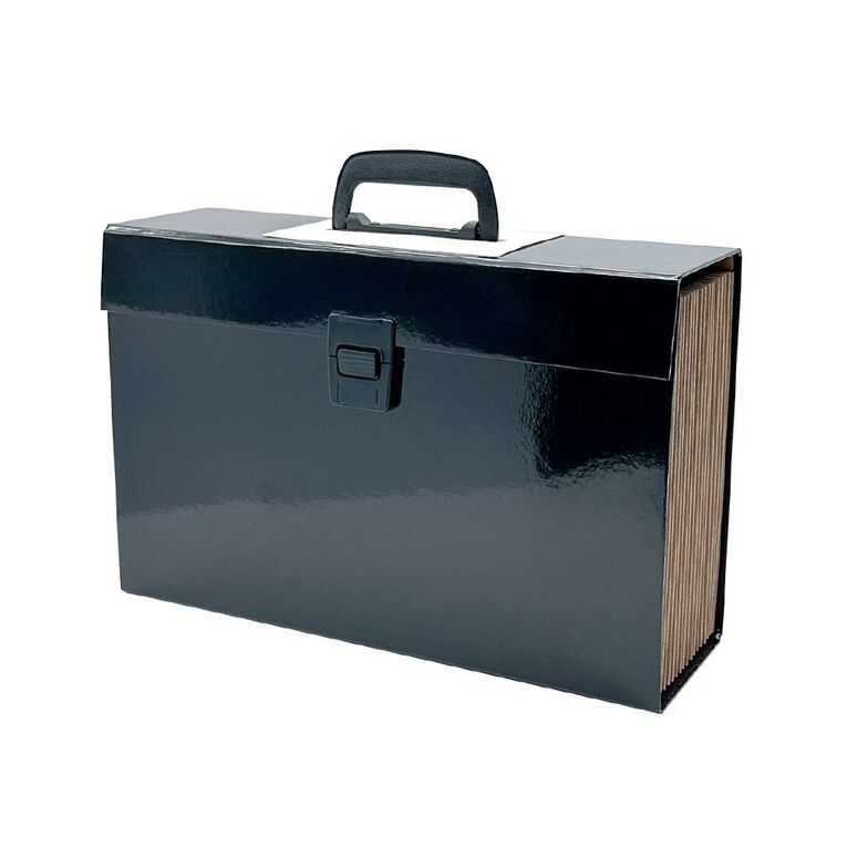 WS Concertina File 19 Pocket Black, , hi-res