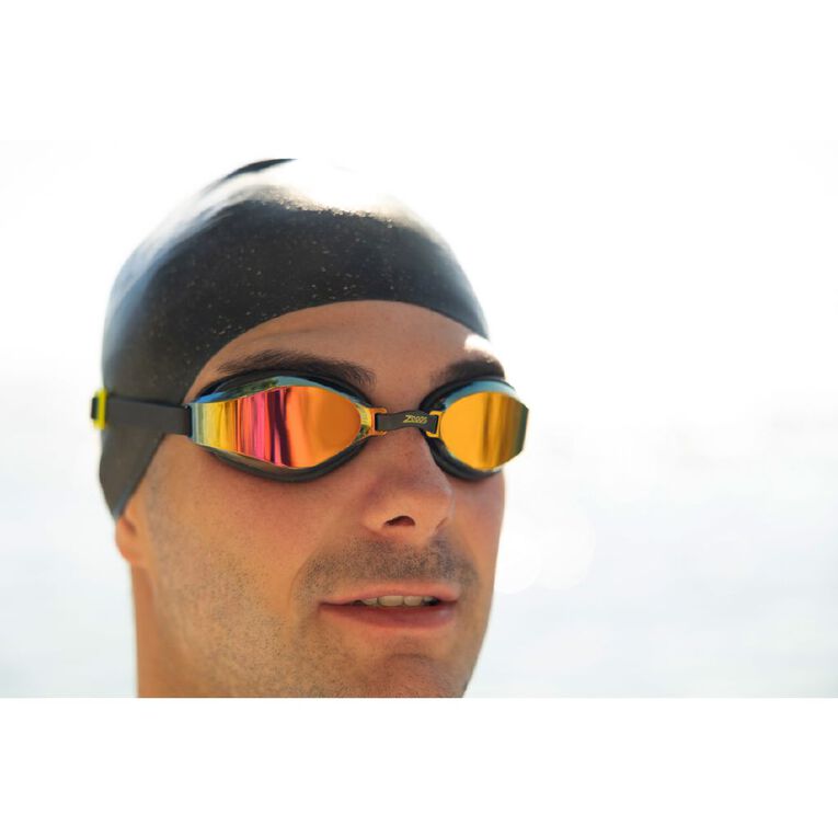 Zoggs Endura Max Titanium Mirror Black Violet, , hi-res