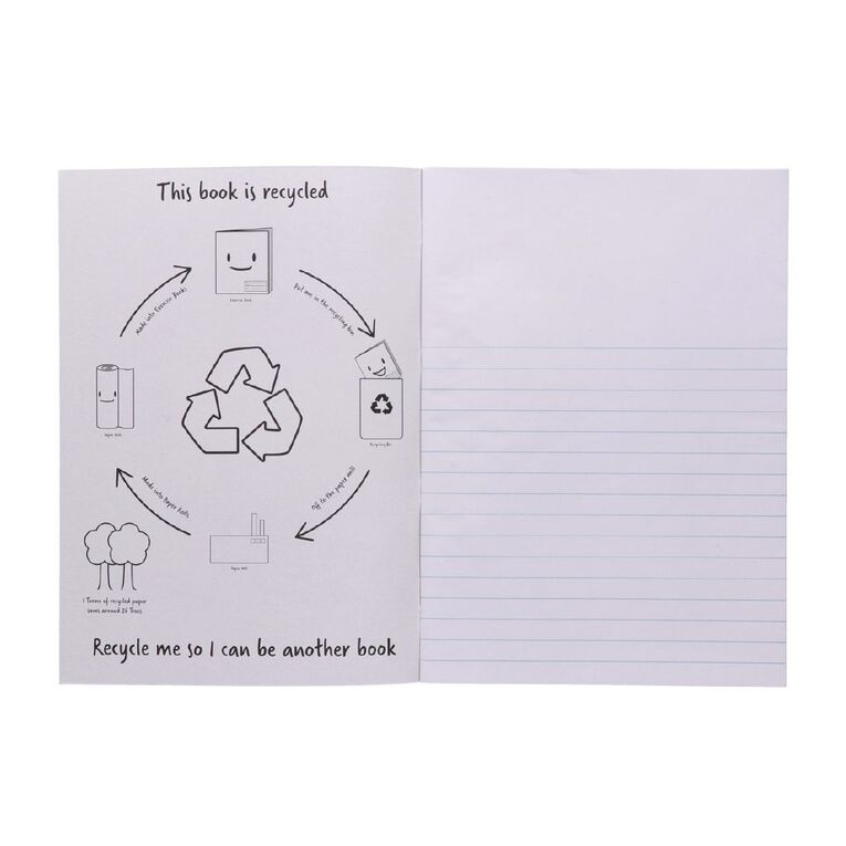 WS Exercise Book 1F8 12mm Ruled 32 Leaf Purple, , hi-res