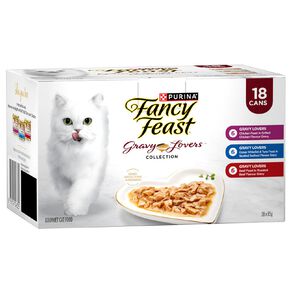 Fancy Feast Gravy Lovers Collection Variety Pack Wet Cat Food 18 x 85g