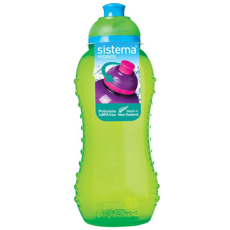 Sistema Round Drink Bottle with Twist Cap Assorted 330ml, , hi-res