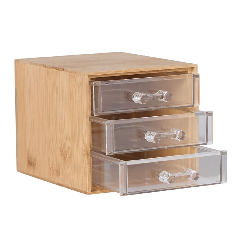 Living & Co Bathroom Bamboo 3 Drawer, , hi-res