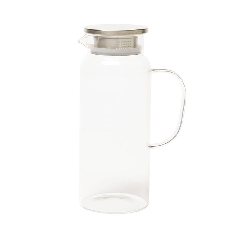 Living & Co Glass Jug Clear 1.8L, , hi-res