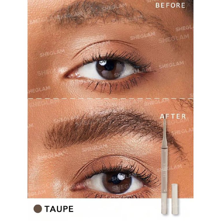 Sheglam Brows on Demand 2 in 1 Brow Pencil Taupe, , hi-res